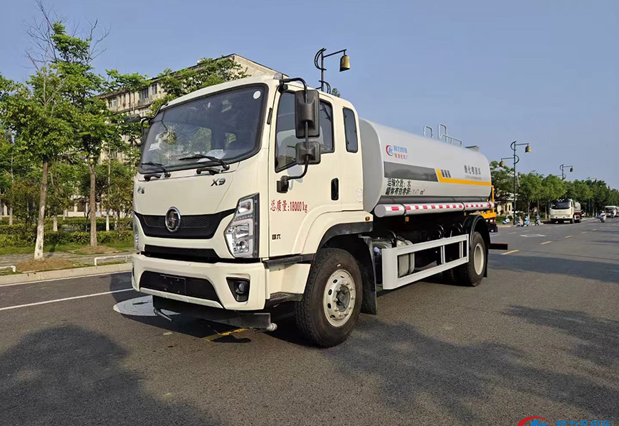 程力15立方陜汽X9新款綠化灑水車